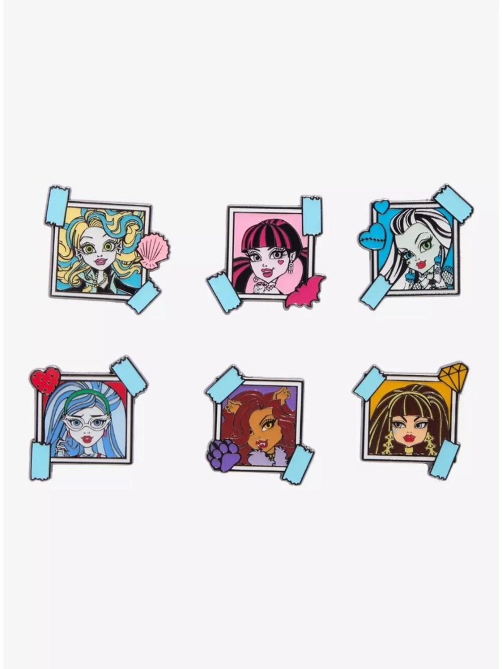 Monster High Loungefly Monster High Instant Photo Blind Box Enamel Pin